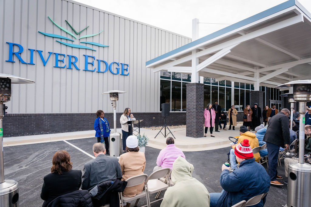 REBH Adult Peer Support and Community Integration Center Ribbon Cutting Nancy Turner and Kim Worsham